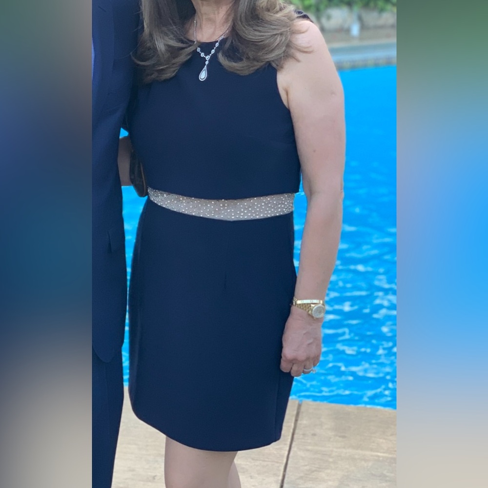 Aqua cocktail dress